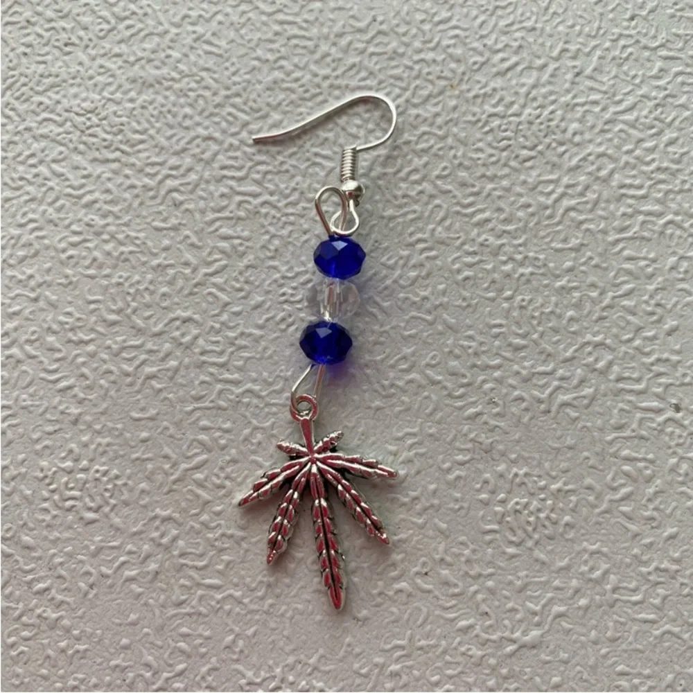 Hand Crafted silvertone dangle